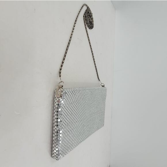 Vintage 70s Silver Chainmail Mesh Crossbody Disco Y2K Party Bag Retro Purse‎ - Picture 4 of 12
